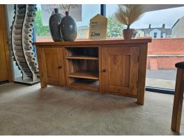 Clearance Montana Large TV Unit With Wooden Doors