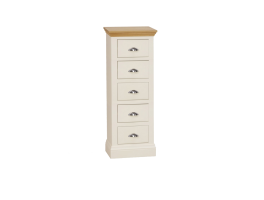Downton Bedroom 5 Drawer Narrow Chest