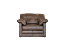 Alexander & James Bailey Lounge Chair upholstered in Byron Tumbleweed Leather