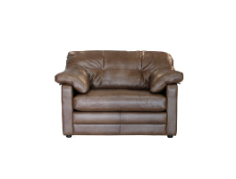 Alexander & James Bailey Snuggler Chair upholstered in Byron Tumbleweed Leather