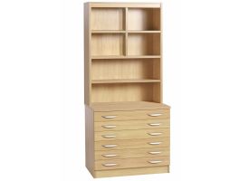 Home Office A2 Plan Chest of Drawers With OSF Hutch