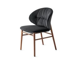 Bontempi Drop Solid Wood Frame Dining Chair