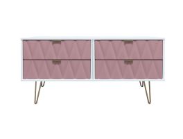 Diamond Kobe Pink 4 Drawer Bed Box