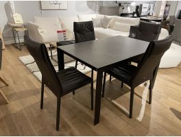 Clearance Calligaris Duca Fixed Top Dining Table & 4 Chairs