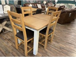 Clearance New Haven Table & 4 Ladderback Chairs