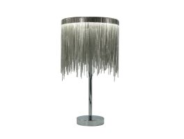 Silver Waterfall Chain Table Lamp