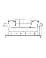 Alstons Venetian 3 Seater Sofa Pillow Back