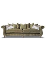 Alexander & James Utopia Pillow Back 4 Seater Fabric Sofa