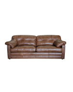 Alexander & James Bailey 3 Seater Sofa upholstered in Byron Tumbleweed Leather