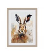 Hadley Framed Rabbit Watercolour Picture