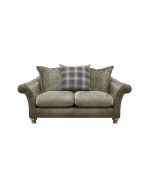 Alexander & James Blake 2 Seater Pillow Back Sofa upholstered in Satchel Biscotti Leather