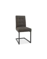 Bombay Dark Grey Cantilever Chair Pair