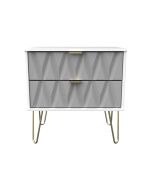 Diamond Shadow 2 Drawer Midi Chest