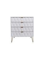 Diamond White 4 Drawer Chest