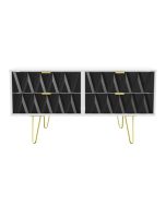 Diamond Black Matt 4 Drawer Bed Box