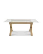 Brienne Light Glass Top Dining Table