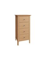 Scandi Bedroom 4 Drawer Narrow Chest