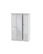 Pembroke Triple Mirror Wardrobe & Drawer