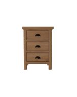 Worcester Oak 3 Drawer Bedside