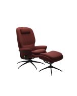 Stressless Rome Star ChairÃƒâ€šÃ‚Â Begonia Rust Fabric