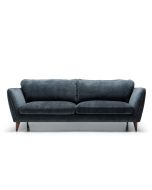 SITS Stella Atropa Dark Blue Fixed Cover 3 Seater Sofa Fast Track