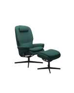 Stressless Rome Cross Chair Yoredale Green Fabric