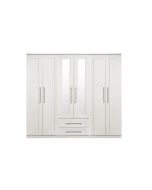 York 6 Door 2 Drawer Centre Mirror Robe