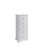 Polly Bedroom 5 Drawer Narrow Chest