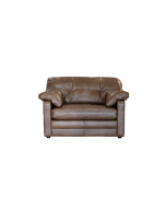Alexander & James Bailey Snuggler Chair upholstered in Byron Tumbleweed Leather