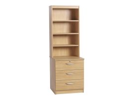 Home Office Small Desk With OSD Hutch