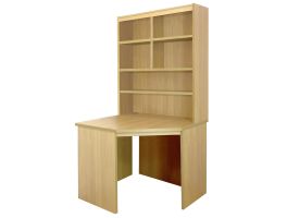 Home Office Corner Desk With OSJ Hutch