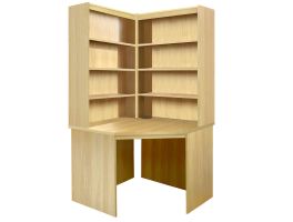 Home Office Corner Desk With OSO Hutch Set