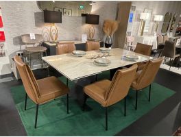 Clearance Calligaris Extending Dining Table + 6 Romy Chairs