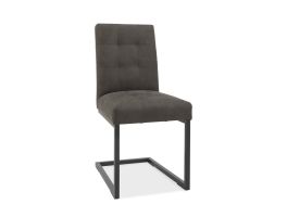 Bombay Dark Grey Cantilever Chair Pair