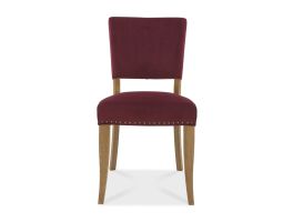 Bombay Velvet Fabric Chair Pair