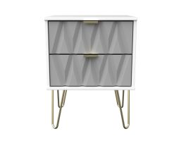 Diamond Shadow 2 Drawer Locker