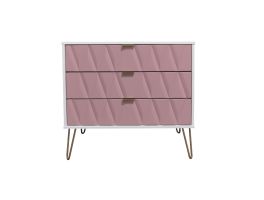 Diamond Kobe Pink 3 Drawer Chest