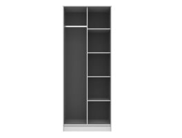 Diamond White Open Shelf Wardrobe