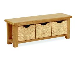 Monterrey Bench With Baskets