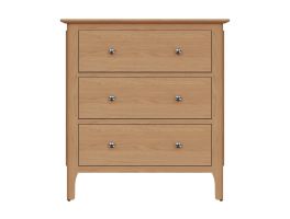 Scandi Bedroom 3 Drawer Chest