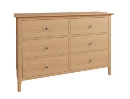 Scandi Bedroom 6 Drawer Chest