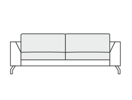 SITS Ohio 3 Seater Sofa