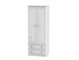 Pembroke Tall 2 Drawer Wardrobe