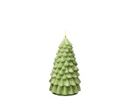 Christmas Tree Light Green LED Candle 18cm