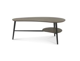 Georgetown Shaped Coffee Table with Shelf