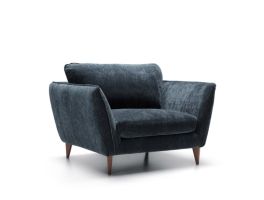 SITS Stella Atropa Dark Blue Fixed Cover Armchair Fast Track