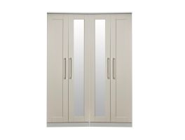 York 4 Door Centre Mirror Robe