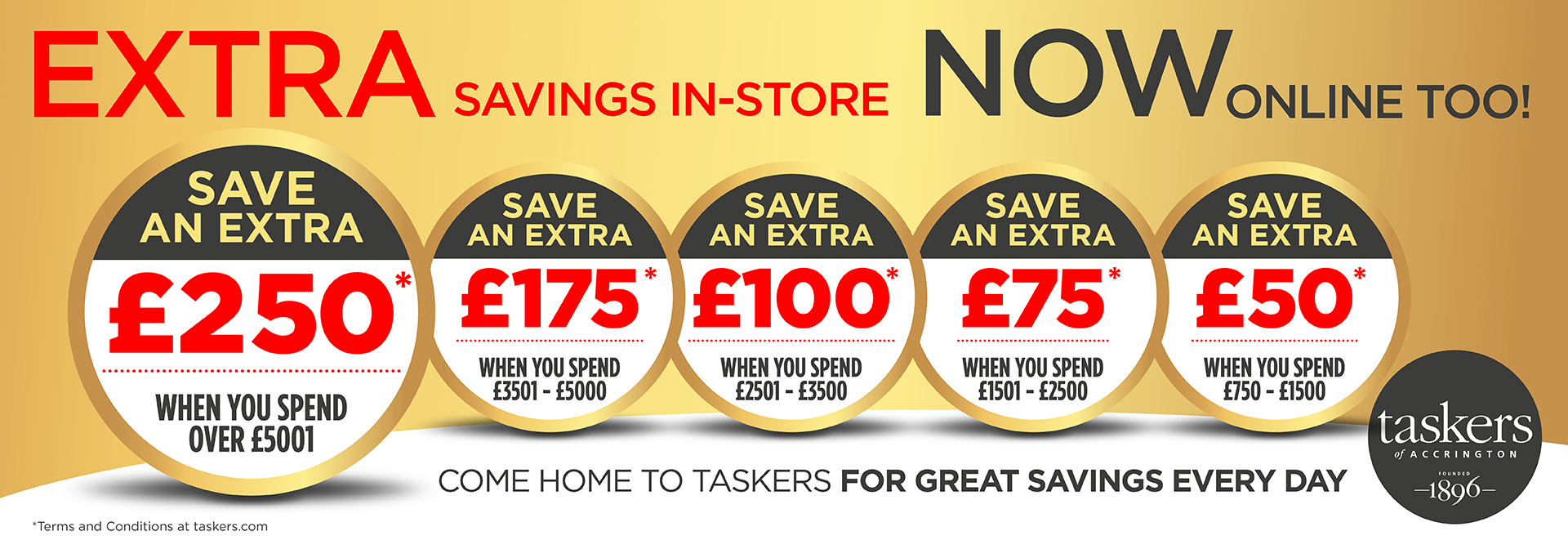 Taskers Winter Sale Extra Savings